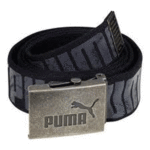 PUMA Fundamentals Webbing Belt Black/ Steel Grey Print