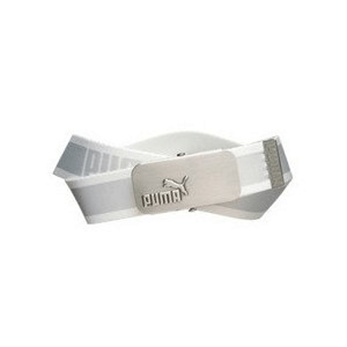 PUMA Fundamentals Webbing Belt, White Gray, One Size