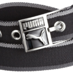 PUMA Patch Webbing Belt Black-Steel Grey-Dark Shadow-S