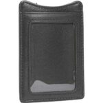 Kenneth Cole Wall Street Leather Money Clip With ID Window