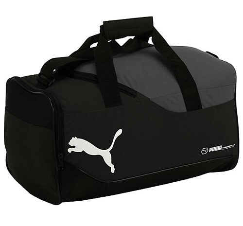 Puma Fundamentls Sports Bag Small-Black Dark Shadow White