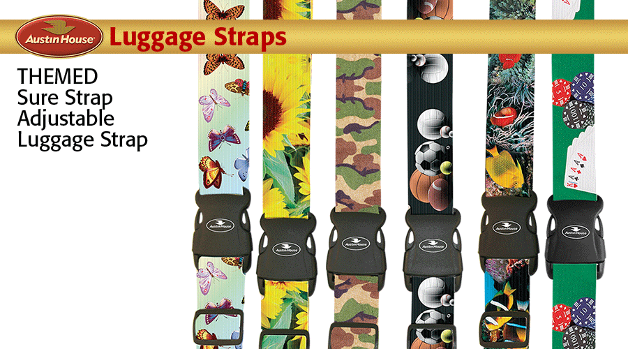 THEMED Sure Strap Adjustable Luggage Strap