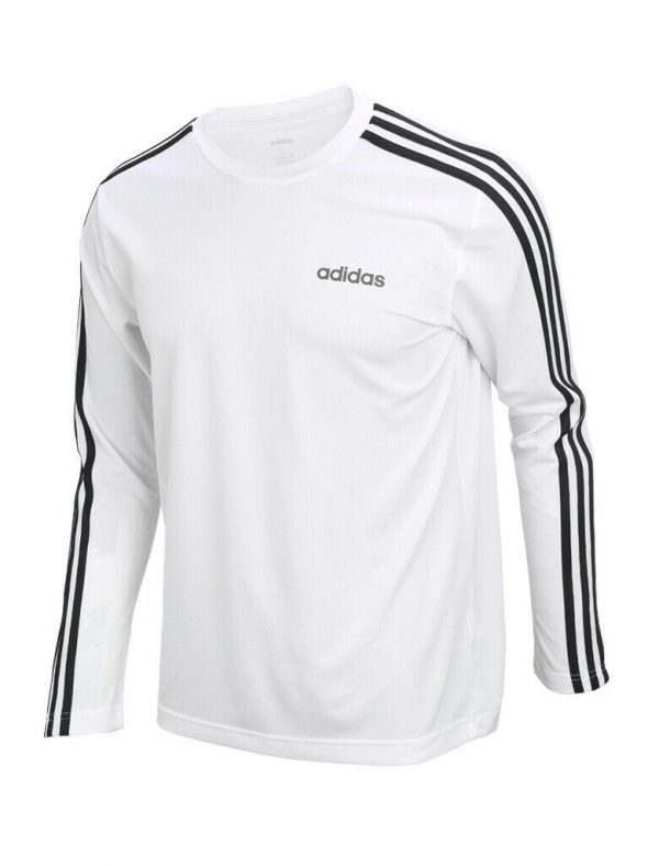 Adidas D2M 3-Stripes Long Sleeve Tee (EI5646) Climalite Gym Training  T-Shirt Top – CityThreadz