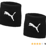 2 x Puma Fundamentals Unisex Sweatbands / Wristbands Core White-Black