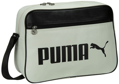 PUMA Campus Reporter Unisex Bag Whisper White Black