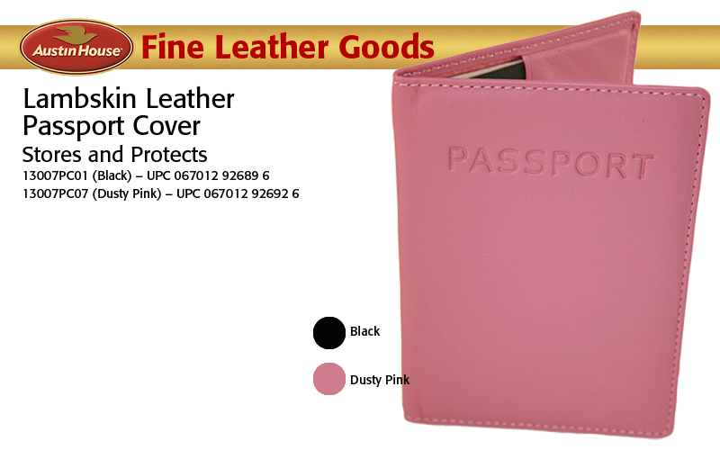 Lambskin Leather Passport Cover