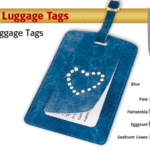 Suede Luggage Tags